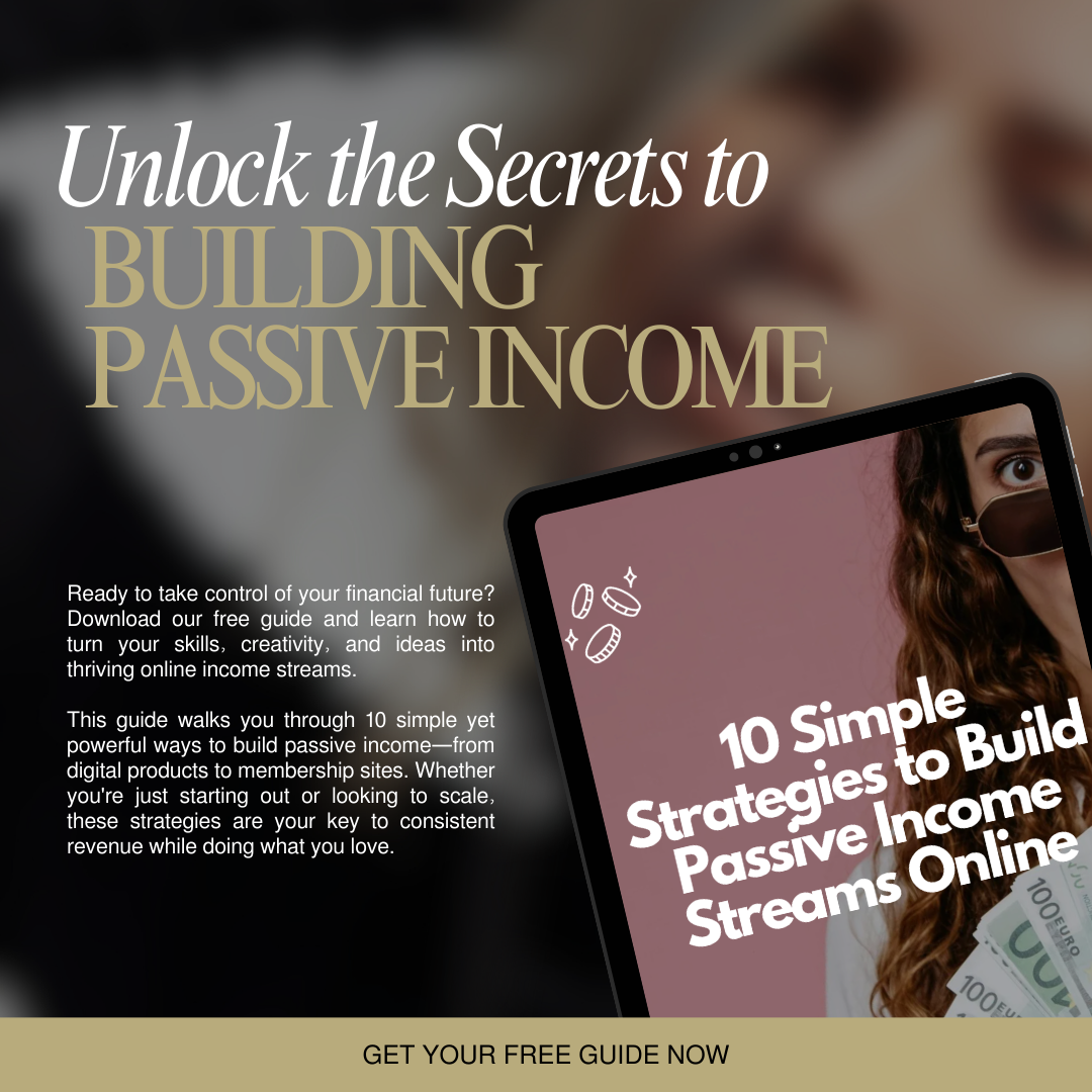 10 Simple Strategies to Build Passive Income Streams Online - Lead Magnet