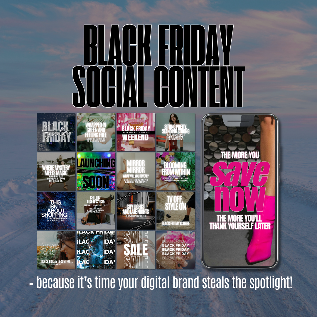 The Ultimate Black Friday Social Media Content Bundle