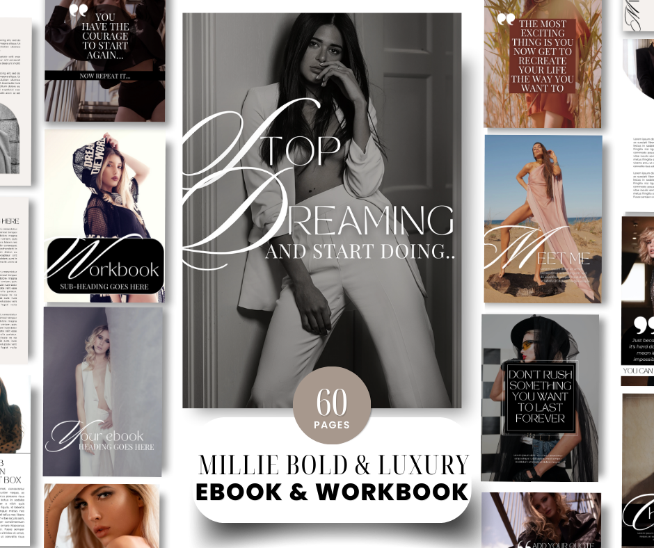 Millie Bold & Luxury Design eBook & Workbook with MRR