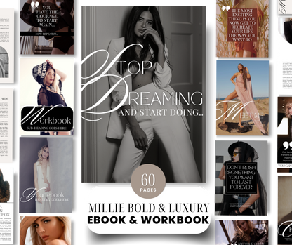 Millie Bold & Luxury Design eBook & Workbook with MRR