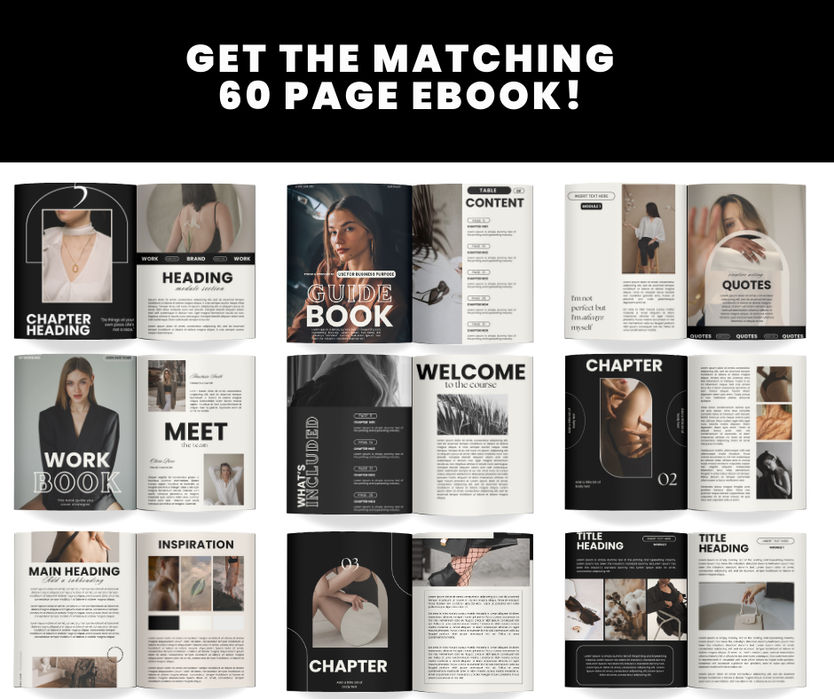 60 Page Luna Design eBook & Workbook with MRR