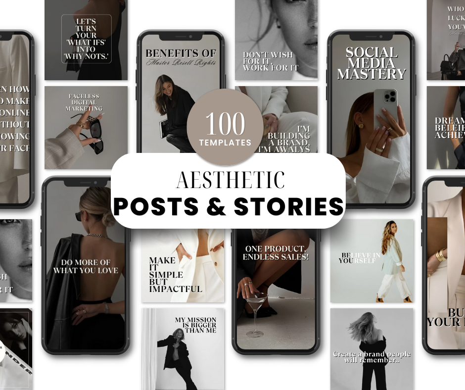 Aesthetic Social Media Posts & Stories with MMR