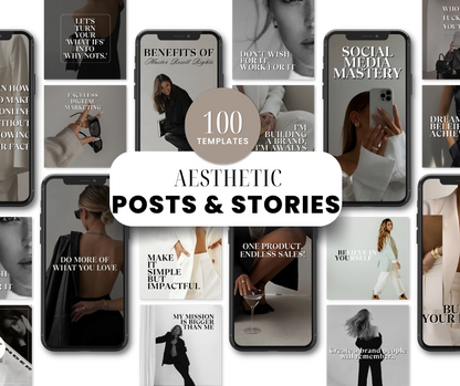 Aesthetic Social Media Posts & Stories with MMR