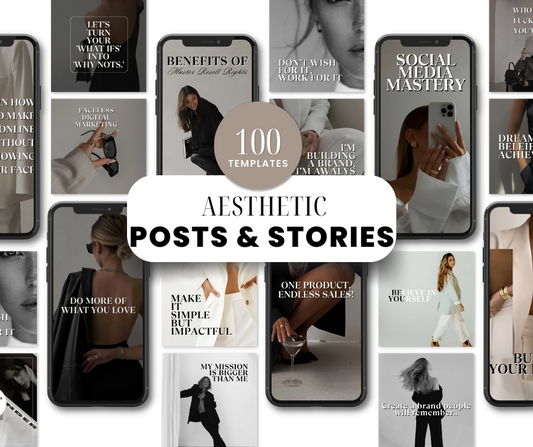 Aesthetic Social Media Posts & Stories with MMR