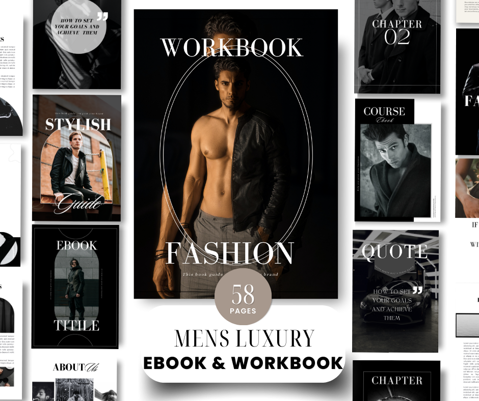 58 Page Mens Luxury Design eBook & Workbook