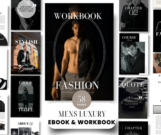 58 Page Mens Luxury Design eBook & Workbook