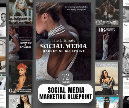 The Ultimate Social Media Marketing Blueprint with MRR with Mock-ups