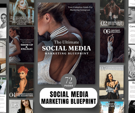 The Ultimate Social Media Marketing Blueprint with MRR with Mock-ups