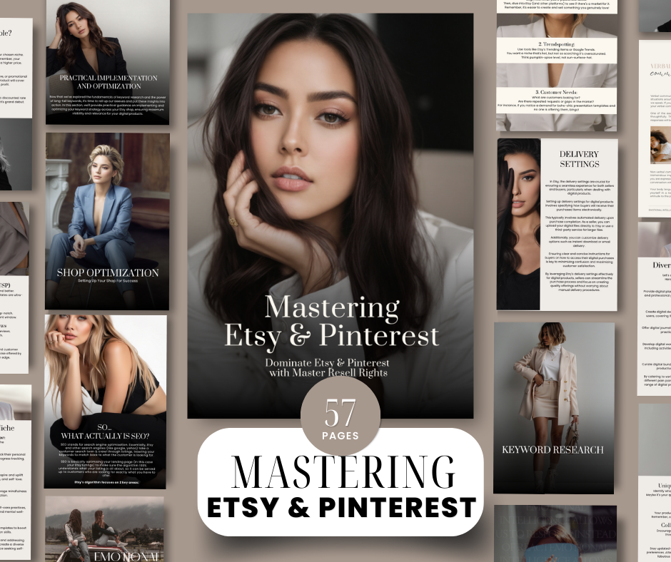 Mastering Etsy & Pinterest eBook with Master Resell Rights