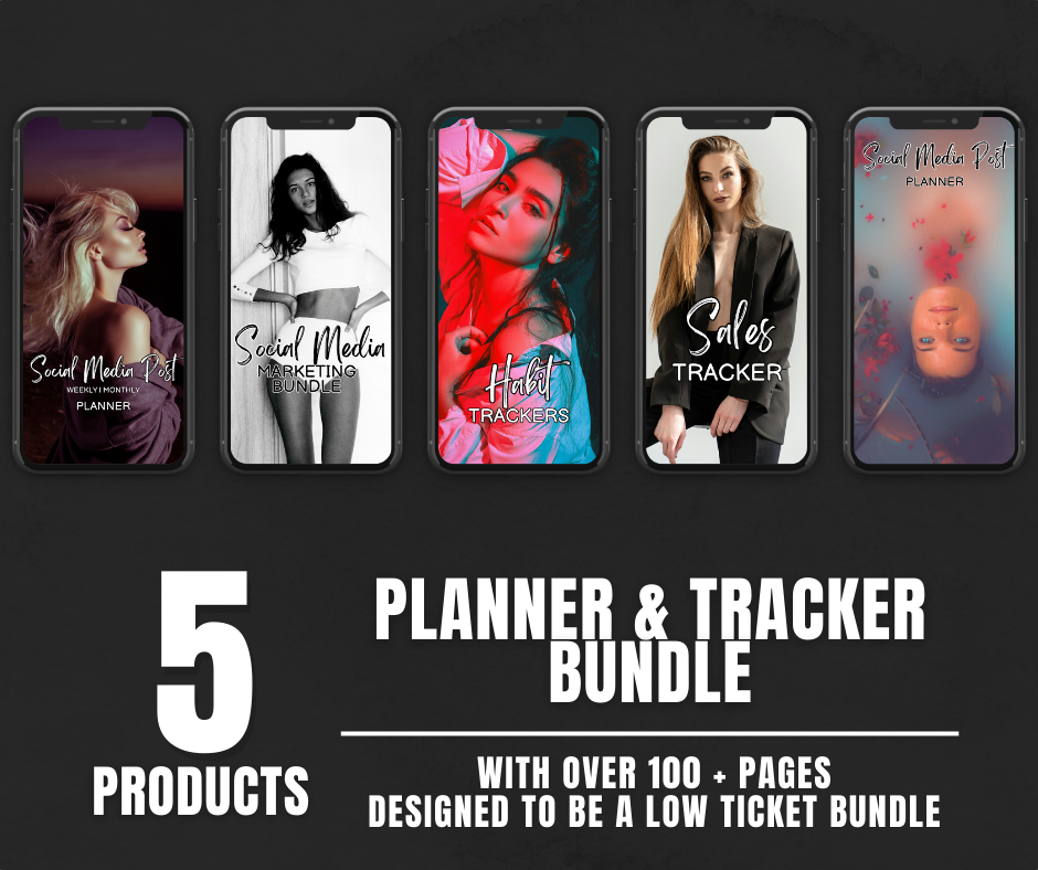 Planner & Tracker Bundle - Low Ticket Bundle