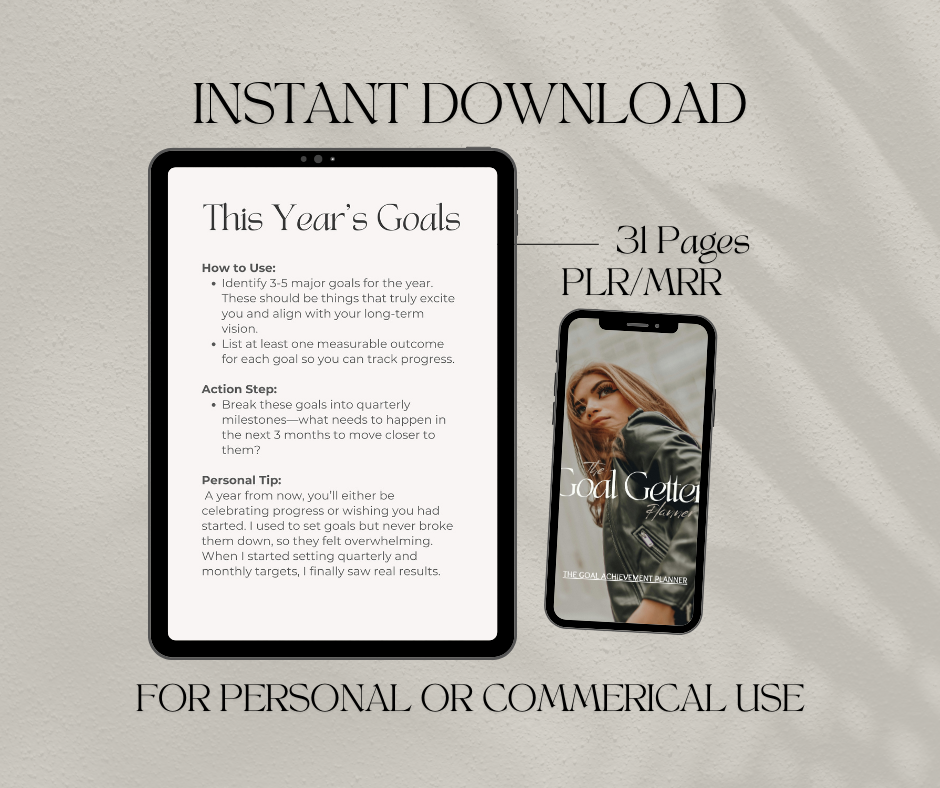 The Goal Getter Planner