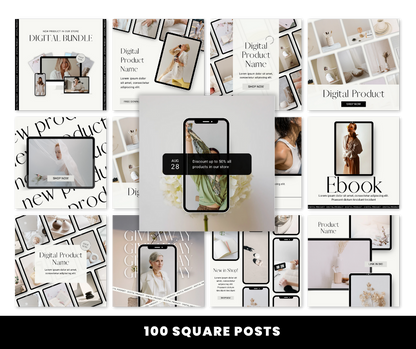 100 Digital Products Instagram Posts