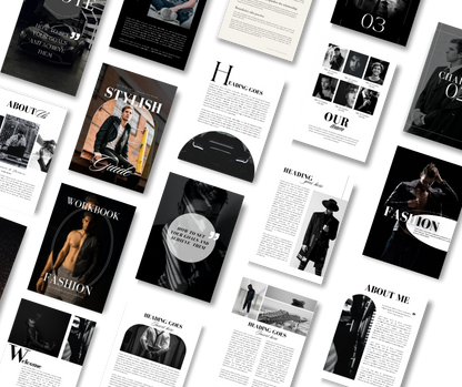 58 Page Mens Luxury Design eBook & Workbook