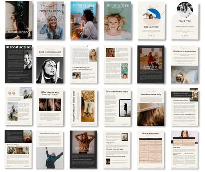 Mindfulness eBook + Workbook with MRR (Master Resell Rights)
