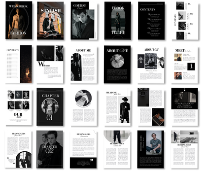 58 Page Mens Luxury Design eBook & Workbook