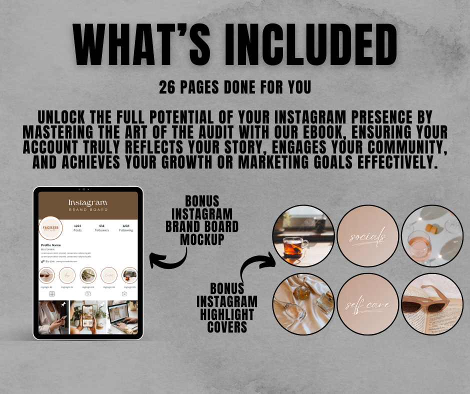 Instagram Audit Ebook with MRR