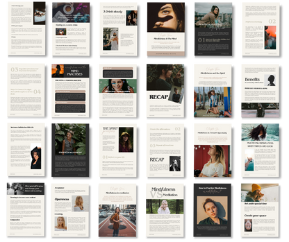 Mindfulness eBook + Workbook with MRR (Master Resell Rights)