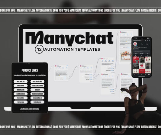 Manychat Automation Flows: PLR & MRR Included!