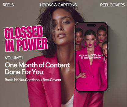 ✨ Glossed In Power | 30‑Day Luxury Content System