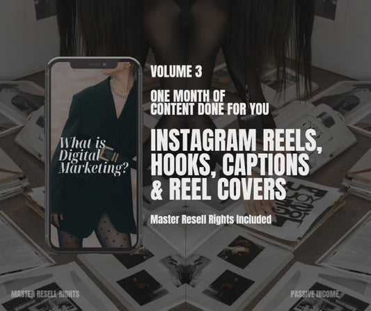 Vol 3. Instagram Reels, Hooks, Captions & Reel Covers