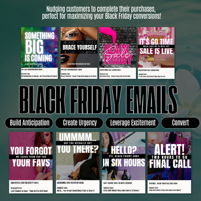 Black Friday Email Marketing Flow